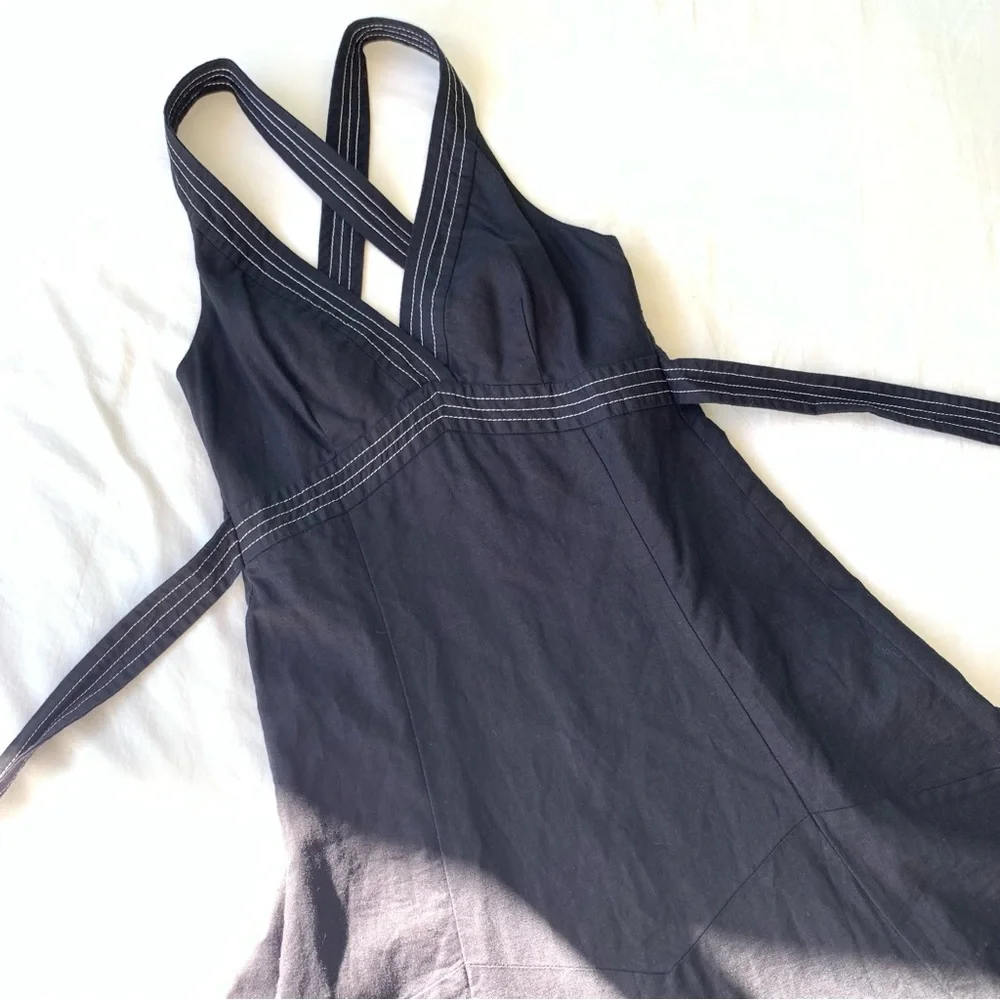 Zara Strappy Linen Blend Dress - Picture 1 of 9